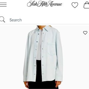 Vince Twill Snap-Front over shirt size small NWT !! 100% cotton retails $425.00